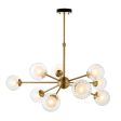 Amos Brixton Pendant Chandelier Light Satin Brass Cheap