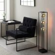 Amos Auoroa Floor Lamp with Iridescent Glass Fashion