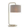 Amos Hybrid Table Lamp Satin Champagne Online now