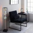 Amos Auoroa Floor Lamp with Iridescent Glass Fashion