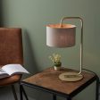 Amos Hybrid Table Lamp Satin Champagne Online now