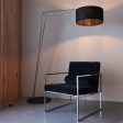 Amos Automic Floor Lamp Matt Nickel & Black Fashion