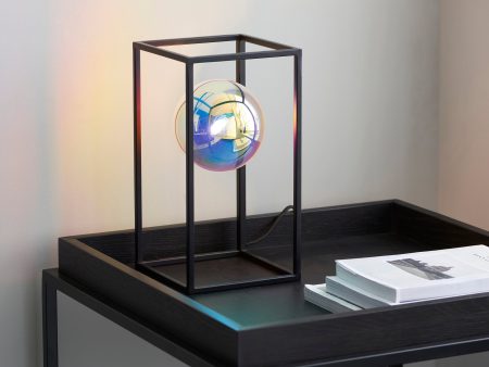 Amos Auoroa Table Lamp with Iridescent Glass Supply