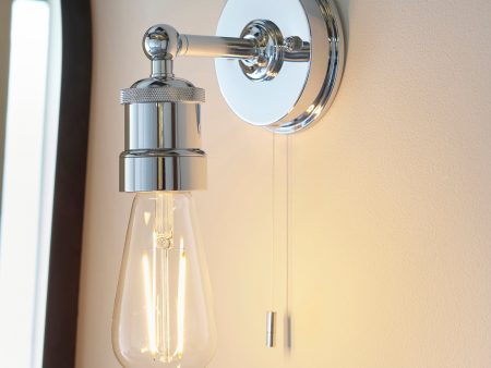 Amos Hartland Bathroom Wall Light Chrome For Discount