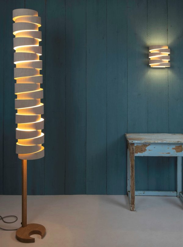 Stuart Lamble Wrap Oak Floor Lamp Express Delivery For Cheap